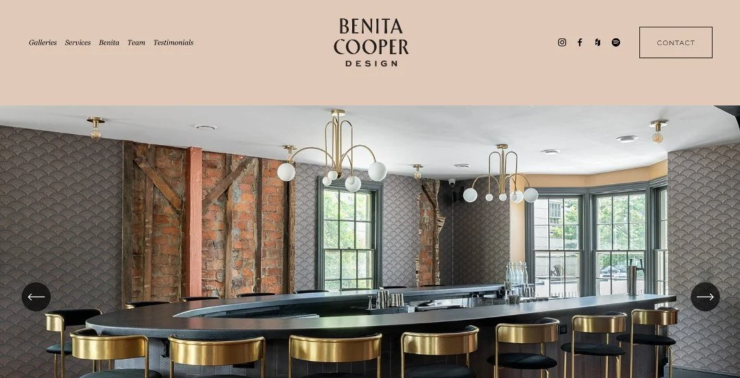 Benita Cooper Design website