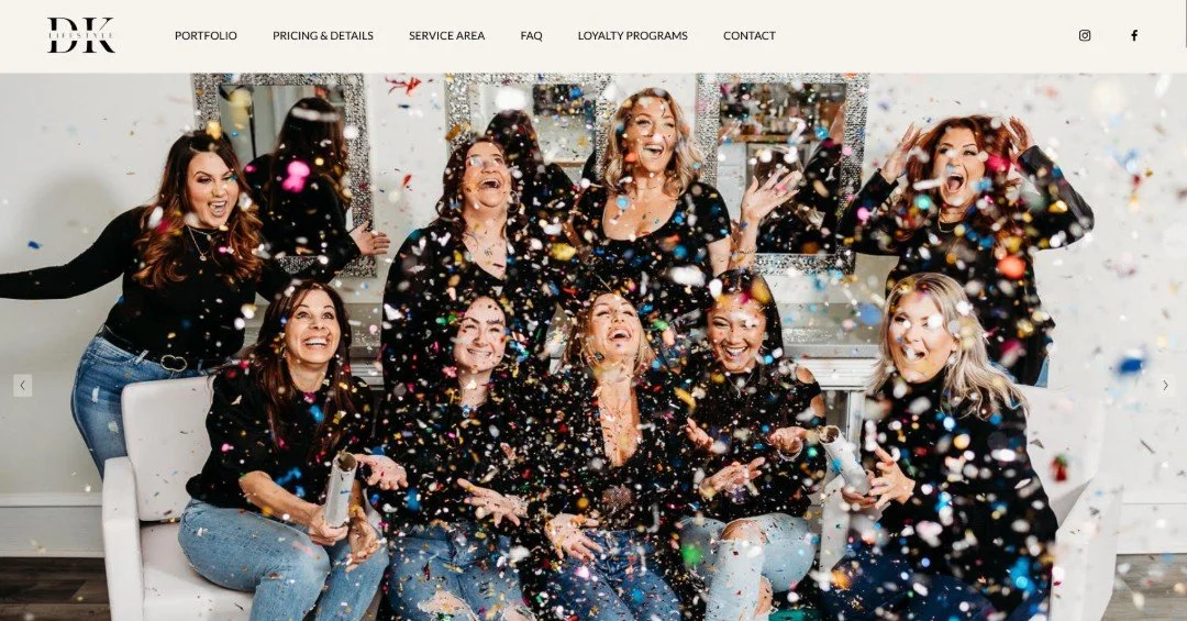 DK Lifestyle Photography website